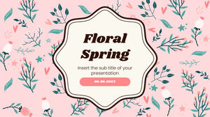 Șablon de prezentare gratuit Floral Spring – Tema Prezentări Google și șablon PowerPoint