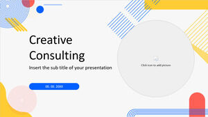 Plantilla de presentación gratuita de consultoría creativa: tema de Google Slides y plantilla de PowerPoint