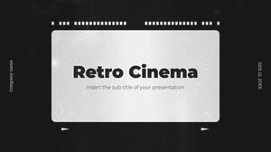 Retro Cinema Kostenlose Präsentationsvorlage – Google Slides-Design und PowerPoint-Vorlage