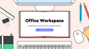 Modèle de présentation gratuit pour l'espace de travail Office - Thème Google Slides et modèle PowerPoint