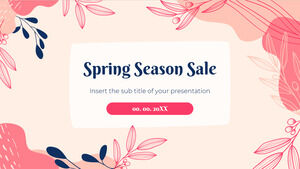 Spring Season Sale Kostenlose Präsentationsvorlage – Google Slides-Design und PowerPoint-Vorlage