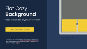 Flat Cozy Background Kostenlose Präsentationsvorlage – Google Slides-Design und PowerPoint-Vorlage