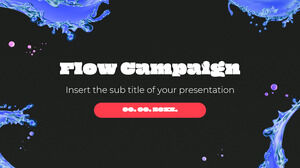 Modèle de présentation gratuit de la campagne Flow - Thème Google Slides et modèle PowerPoint