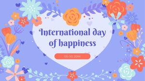Journée internationale du bonheur Thème de présentation gratuit