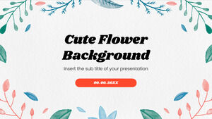 Conception de présentation gratuite de fond de fleur mignonne pour le thème Google Slides et le modèle PowerPoint