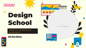 Design School Kostenloses Präsentationsdesign für Google Slides-Design und PowerPoint-Vorlage