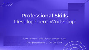 Workshop zur Entwicklung professioneller Fähigkeiten Kostenloses Präsentationsdesign für das Google Slides-Thema und die PowerPoint-Vorlage