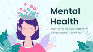 Mental Health Free Presentation Design for Google Slides theme and PowerPoint Template