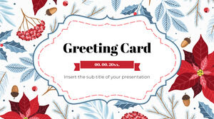 Greeting Card Free Presentation Design for Google Slides theme and PowerPoint Template