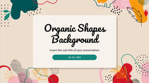 Conception de présentation gratuite de fond de formes organiques pour le thème Google Slides et le modèle PowerPoint