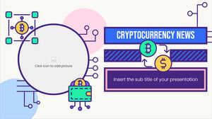 Conception de présentation gratuite de nouvelles sur les crypto-monnaies pour le thème Google Slides et le modèle PowerPoint