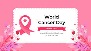 Google幻燈片主題和PowerPoint模板的世界癌症日免費演示設計