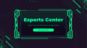 E-sports Center Free Presentation Design for Google Slides theme and PowerPoint Template