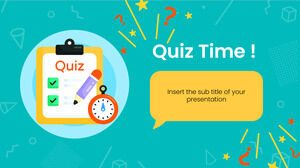 Quiz Time Darmowy projekt prezentacji dla motywu Prezentacji Google i szablonu PowerPoint