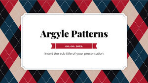 Diseño de presentación del Día Nacional de Argyle para el tema de Google Slides y la plantilla de PowerPoint
