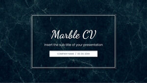 Marble CV Tema de prezentare gratuită