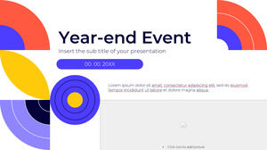 Tema di presentazione gratuito dell'evento di fine anno