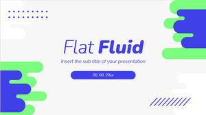 Tema di presentazione gratuito Flat Fluid