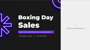 Tema de presentación gratuito de ventas de Boxing Day