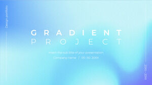 Temă de prezentare gratuită a proiectului Gradient