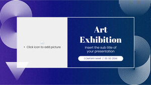 Expoziție de artă Tema de prezentare gratuită