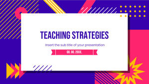 Stratégies d'enseignement Thème de présentation gratuit