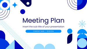 Plan de réunion Thème de présentation gratuit