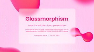 شرائح Glassmorphism موضوع العرض التقديمي المجاني