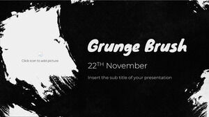 Tema de prezentare Grunge Brush gratuită