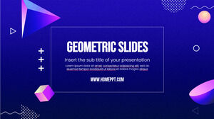 Tema de presentación gratuito de diapositivas geométricas
