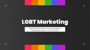 Kostenloses Präsentationsthema für LGBT-Marketing