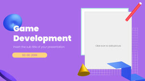 Șablon PowerPoint gratuit pentru dezvoltare de jocuri și temă Google Slides