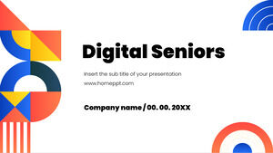 Digitale Senioren Kostenlose PowerPoint-Vorlage und Google Slides-Design