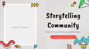 Storytelling Community Plantilla gratuita de PowerPoint y tema de Google Slides