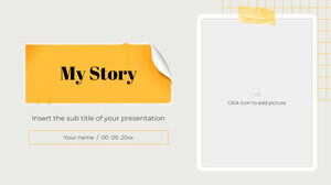 Modello di PowerPoint gratuito My Story e tema di Presentazioni Google