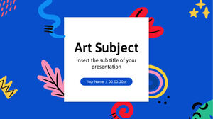 Șablon PowerPoint gratuit pentru subiect de artă și temă Google Slides