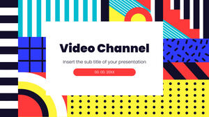 Șablon PowerPoint gratuit pentru canal video și temă Google Slides