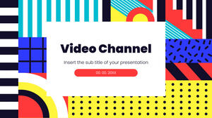 Видеоканал Бесплатный шаблон PowerPoint и тема Google Slides