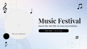Festivalul de muzică șablon PowerPoint gratuit și temă Google Slides