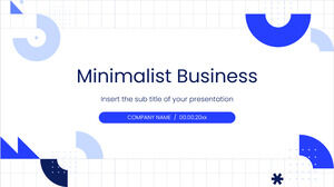 Modello di PowerPoint gratuito per affari minimalisti e tema di Presentazioni Google