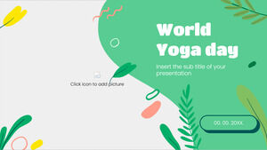Șablon PowerPoint gratuit pentru Ziua Yoga și temă Google Slides