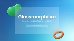 قالب بوربوينت مجاني من Glassmorphism وموضوع شرائح Google