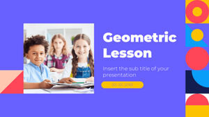 Modèle PowerPoint gratuit de leçon géométrique et thème Google Slides