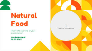 Modello PowerPoint gratuito per alimenti naturali e tema di Presentazioni Google