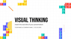 Modèle PowerPoint gratuit de pensée visuelle et thème Google Slides