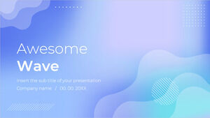 Бесплатный шаблон Awesome Wave для PowerPoint и тема Google Slides