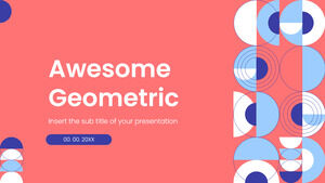Modèle PowerPoint gratuit géométrique génial et thème Google Slides