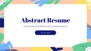 Modèle PowerPoint gratuit de CV abstrait et thème Google Slides