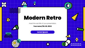 Modèle PowerPoint gratuit rétro moderne et thème Google Slides