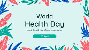 Sağlık Günü Ücretsiz PowerPoint Şablonu ve Google Slaytlar Teması